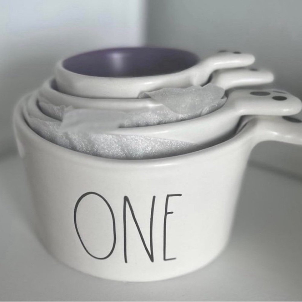 Rae Dunn ghost Halloween measuring cups